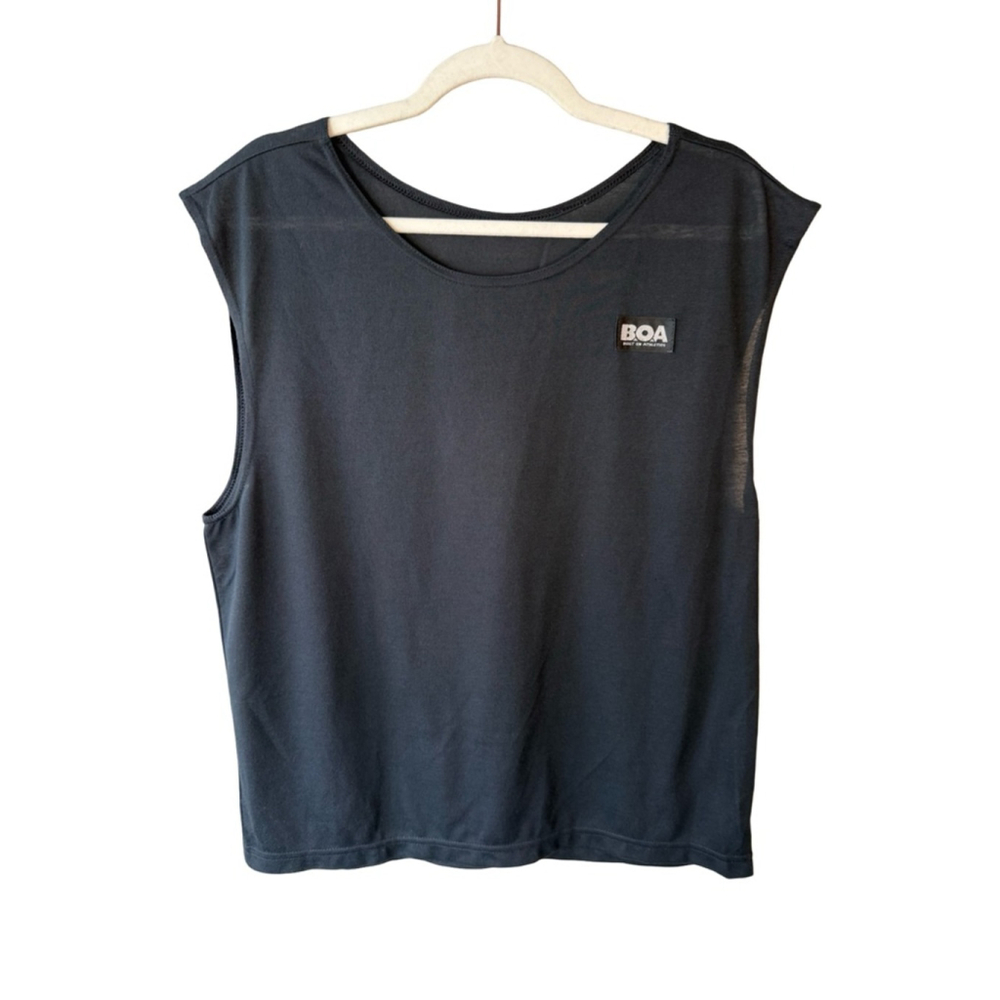 BOA Built Black Sleeveless Women's Tank Top Size L or XL Activewear Athleisure